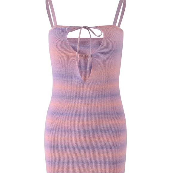 TIGER MIST PINK/ PURPLE KNIT CARRERA DRESS - Picture 2 of 6